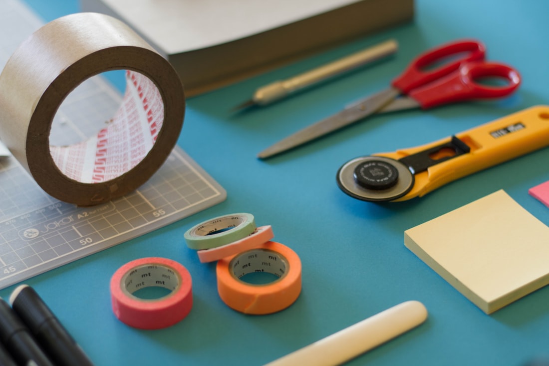 Artist at workbench